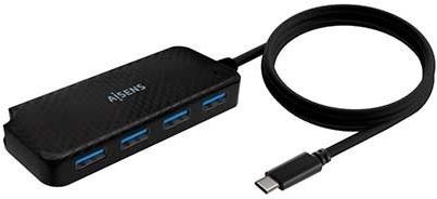 AISENS A109-0716 Schnittstellen-Hub USB 3.2 Gen 1 (3.1 Gen 1) Type-C 5000 Mbit/s Schwarz (A109-0716)