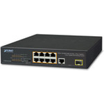 Planet FGSD-1011HP Gigabit Ethernet (10/100/1000) Energie Über Ethernet (PoE) Unterstützung 1U Schwarz Netzwerk-Switch (FGSD-1011HP)