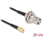 Delock Antennenkabel TNC Buchse zu SMB Stecker RG-174 20 cm (90724)