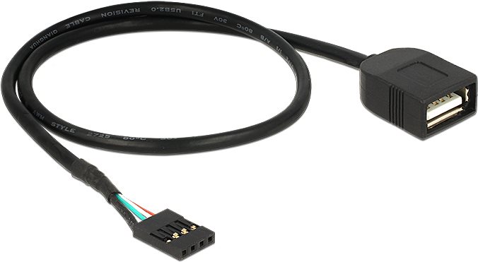 Delock USB Kabel Pin Header Buchse > USB 2.0 Typ-A Buchse 40 cm (83825)