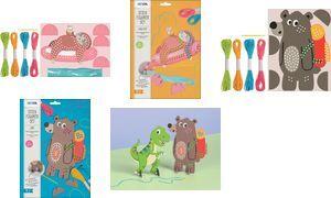 HEYDA Stickfiguren-Set "Bär" zum Erlernen von Stick-Stichen, Format: 165 x 225 mm - 1 Stück (20-48 707 74)