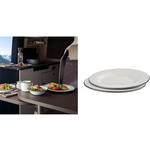 APS Emaille-Teller flach, Durchmesser: 260 mm, 2er Set aus ofenfestem, 3-fach emailliertem Metall, hohe - 1 Stück (98671)