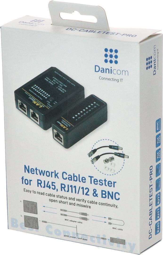 DSIT Netzwerktester, U/UTP, F/UTP und SF/UTP Leitungstester, Cat5 Cat6 Kabeltester (DC-CABLETEST-PRO)