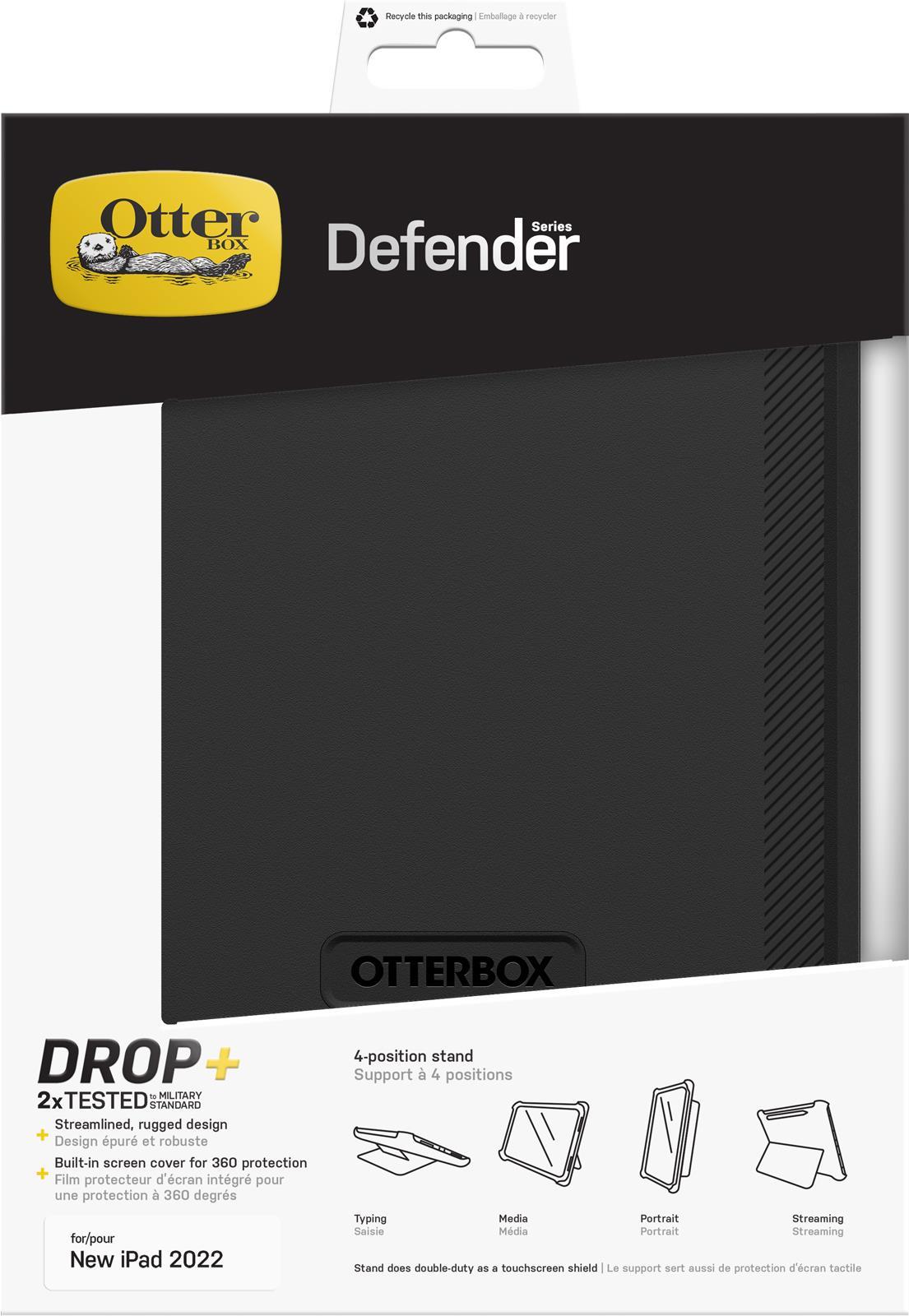OtterBox Defender Series Schutzhülle für Apple iPad (10. Generation) 10,9" Schwarz