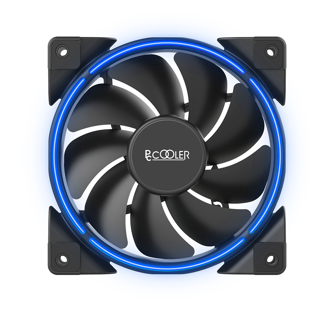 PCCOOLER GI-X6 CPU-Kühler 12 cm 1800 RPM Aluminium Blau