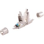 S/CONN maximum connectivity Netzwerkstecker, cat. 6A Tool-less, RJ45 Stecker, werkzeuglos, quick, STP (08-51005)