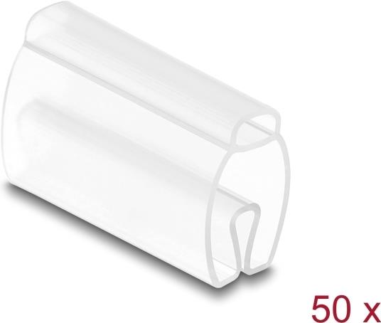 Delock Kabelmarkierer für Kabeldurchmesser 6 - 10 mm 50 Stück transparent (80952)