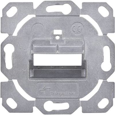 Telegärtner designfähige Modul-Aufnahme AMJ-S 1-fach und 2-fach UP/0 flex, Modulträger ohne AMJ-S Module; kombinierbar mit Abdeckungen diverser Schalterprogramm-Hersteller (H02010B0085)