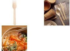 NATURE Star Holz-Gabel, gewachst, Länge: 160 mm aus Birkenholz, mit pflanzlicher Wachsschicht, 4 abgerundete - 1 Stück (388562)