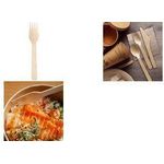 NATURE Star Holz-Gabel, gewachst, Länge: 160 mm aus Birkenholz, mit pflanzlicher Wachsschicht, 4 abgerundete - 1 Stück (388562)