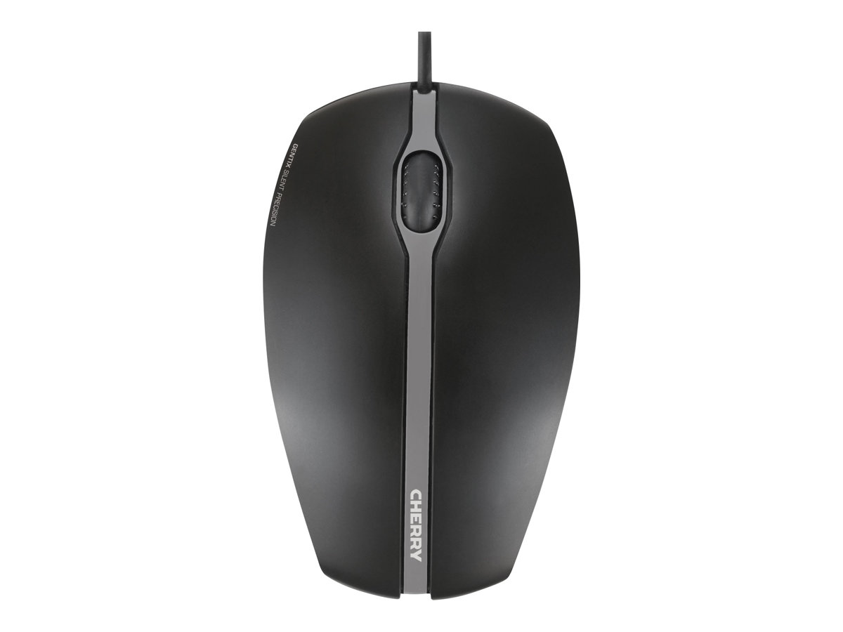 CHERRY GENTIX Silent Kabelgebundene Optische Maus USB 1000 DPI Schwarz