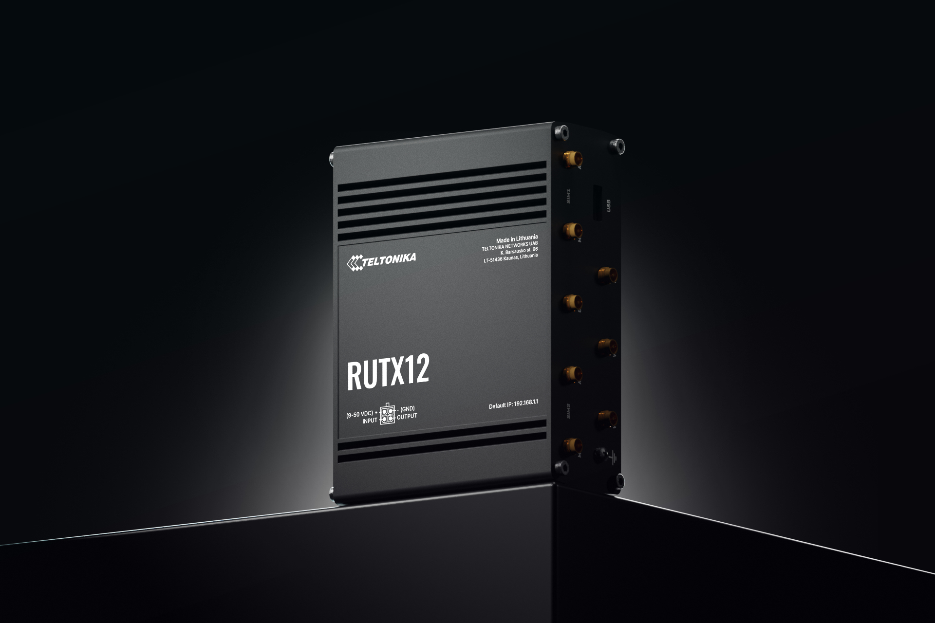 Teltonika RUTX12 Wireless Router 5 Ports 867 Mbps Schwarz
