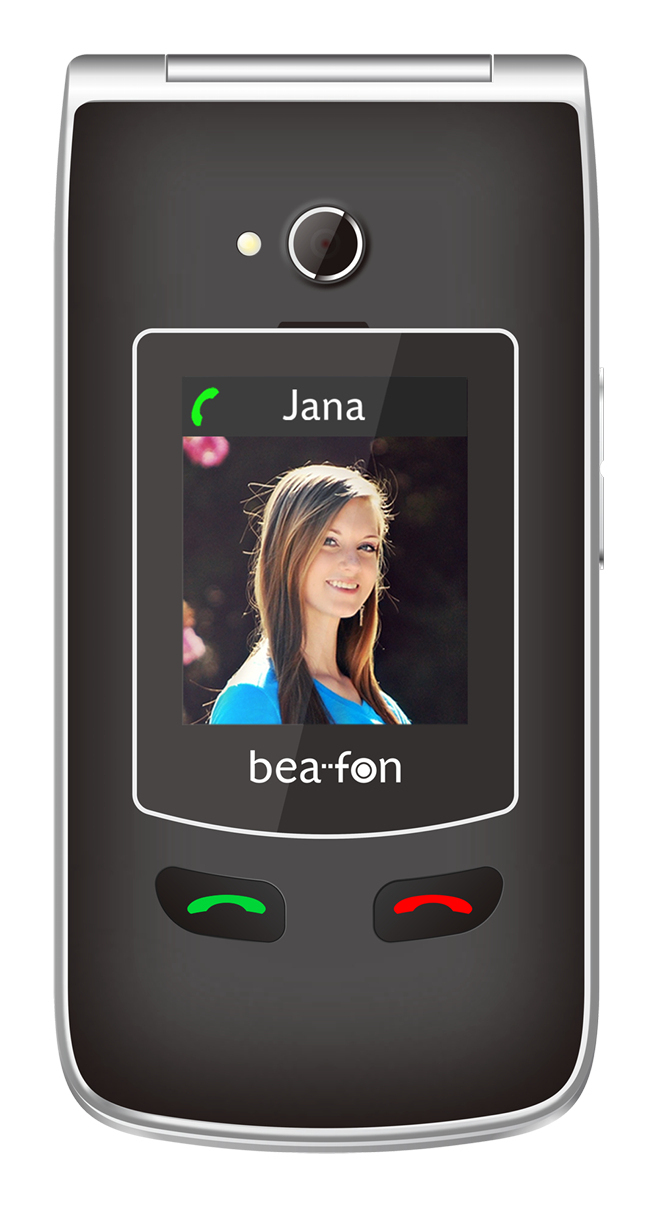 Bea-fon SL645plus Klapphandy 2,8" Schwarz, Silber