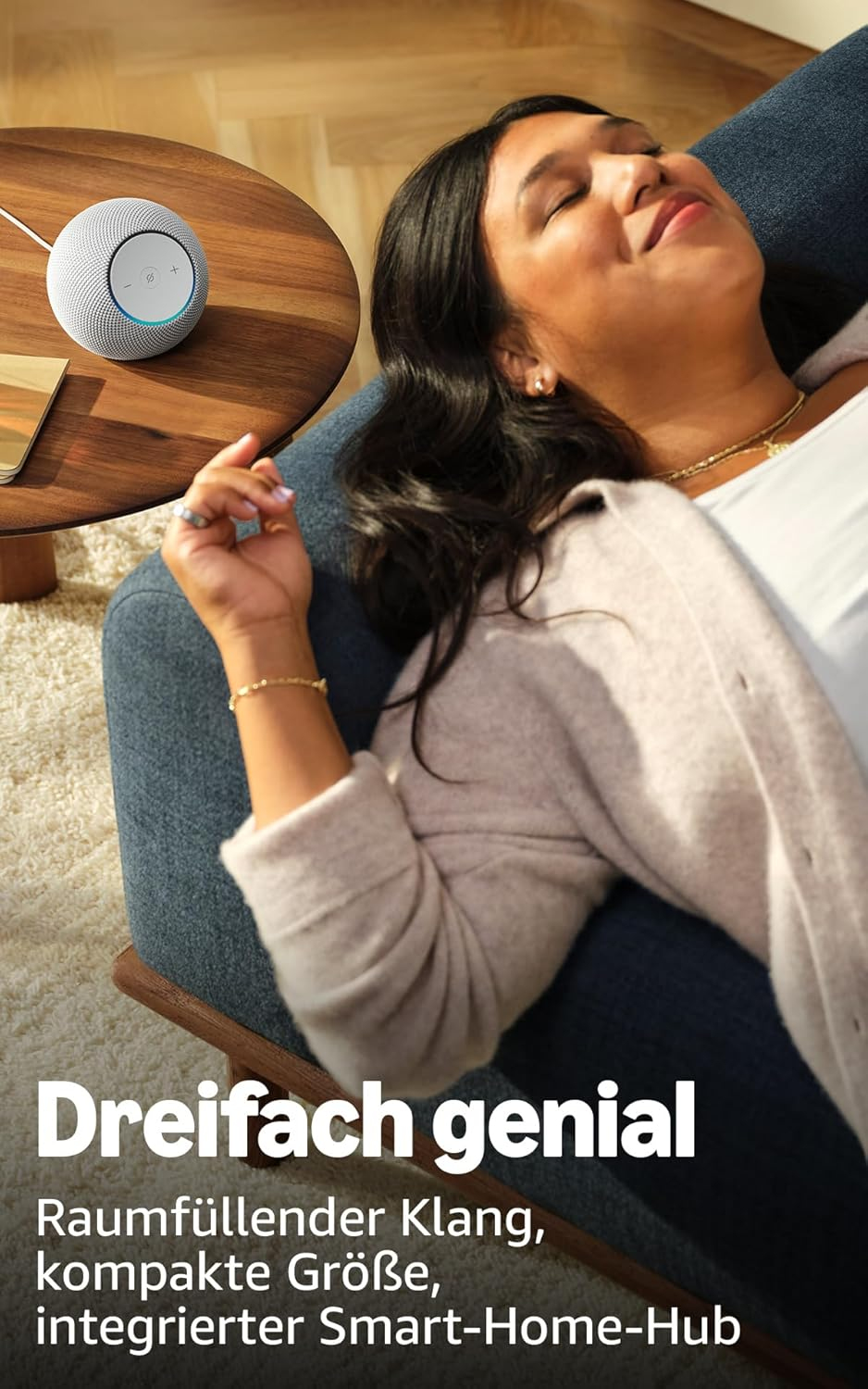 Amazon Echo Dot Max Smart-Lautsprecher mit WLAN und Bluetooth Graphite
