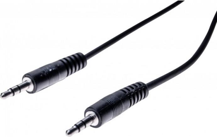 Audiokabel 3,5 mm Klinkenstecker an 3,5 mm Klinkenstecker, schwarz, ca. 20,0 m 3,5 mm Stereo Klinkenstecker an 3,5 mm Stereo Klinkenstecker (108572)