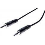 Audiokabel 3,5 mm Klinkenstecker an 3,5 mm Klinkenstecker, schwarz, ca. 20,0 m 3,5 mm Stereo Klinkenstecker an 3,5 mm Stereo Klinkenstecker (108572)