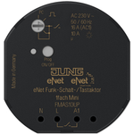 JUNG FM AS 10 UP. Produkttyp: Schaltaktor, Befestigungstyp: Unterputzmontiert, Frequenz: 868 MHz. Energiequelle: AC, Maximale Schaltleistung: 2300 W, Eingangsspannung: 230 V. Breite: 53 mm, Höhe: 28 mm (FMAS10UP)