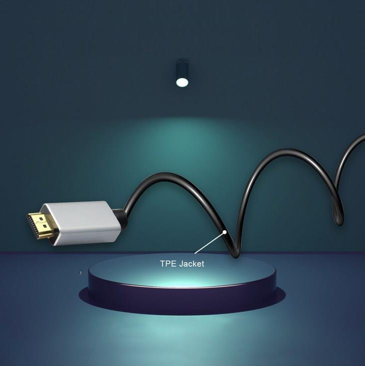 Helos Anschlusskabel, HDMI Stecker/Stecker, PREMIUM 8K, 1,0m 