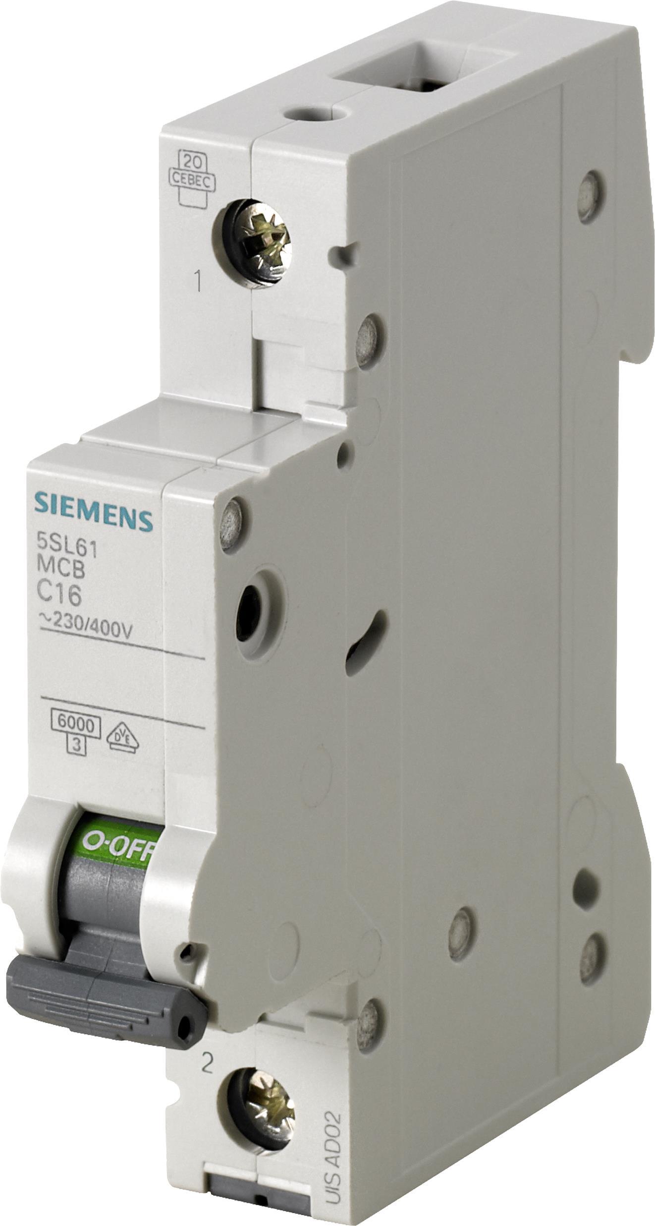 Siemens 5SL6106-6 Miniature circuit breaker B-type 1P Stromunterbrecher (5SL6106-6)