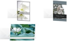 10 SIGEL Trauerkarten Water Lily (DS103)
