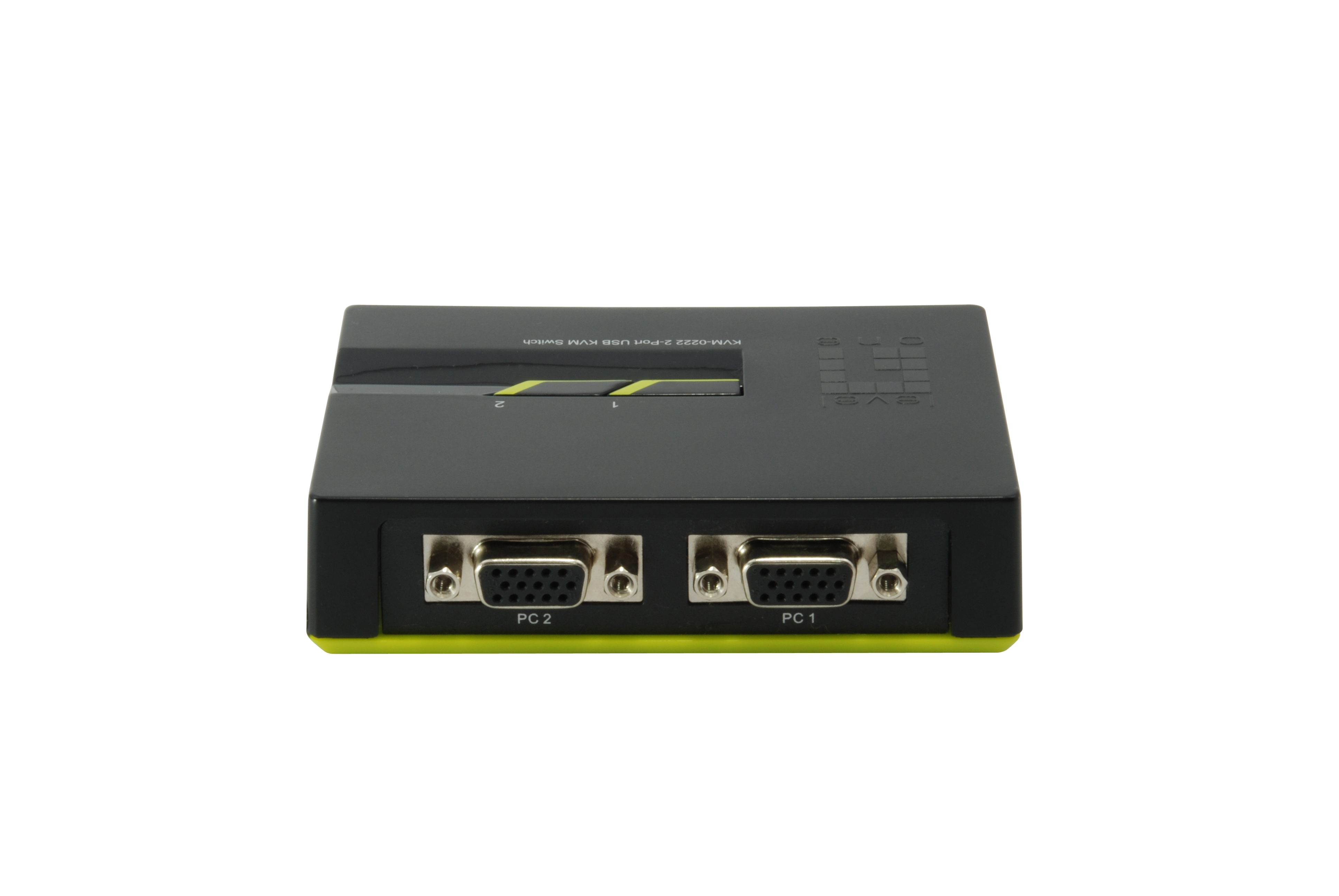 LevelOne ViewCon KVM-0222 KVM-Switch 2 Ports Schwarz, Grün