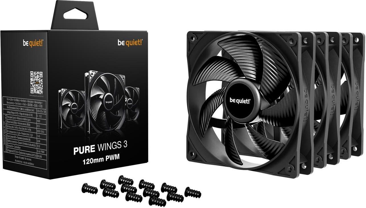 Be Quiet! ! PURE WINGS 3 120mm PWM 3-Pack (BL141)
