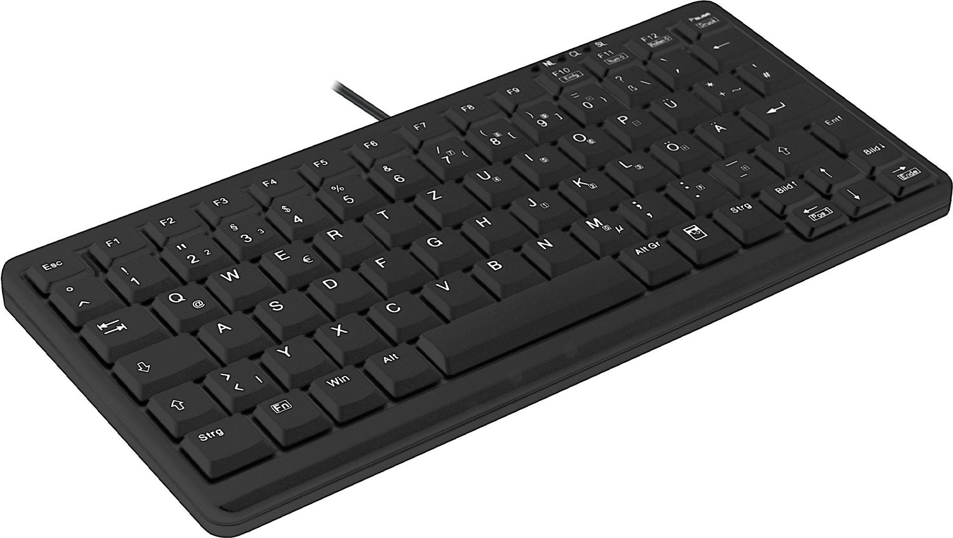 Active Key AK-4100-U Mini Industrietastatur USB Deutsch Schwarz