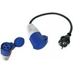 exertis Connect Strom Adapter IEC 60309 Buchse an CEE7 Stecker (809073)