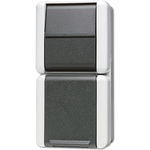 JUNG Schuko-Steckdose 876W WG800 IP44 m. Wechselschalter 876W (876W)