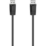 Hama Anschluss-/Verbindungskabel, a) von 1x USB-A Stecker, b) auf 1x USB-A Stecker, 1,5 Meter, doppe (00200601)