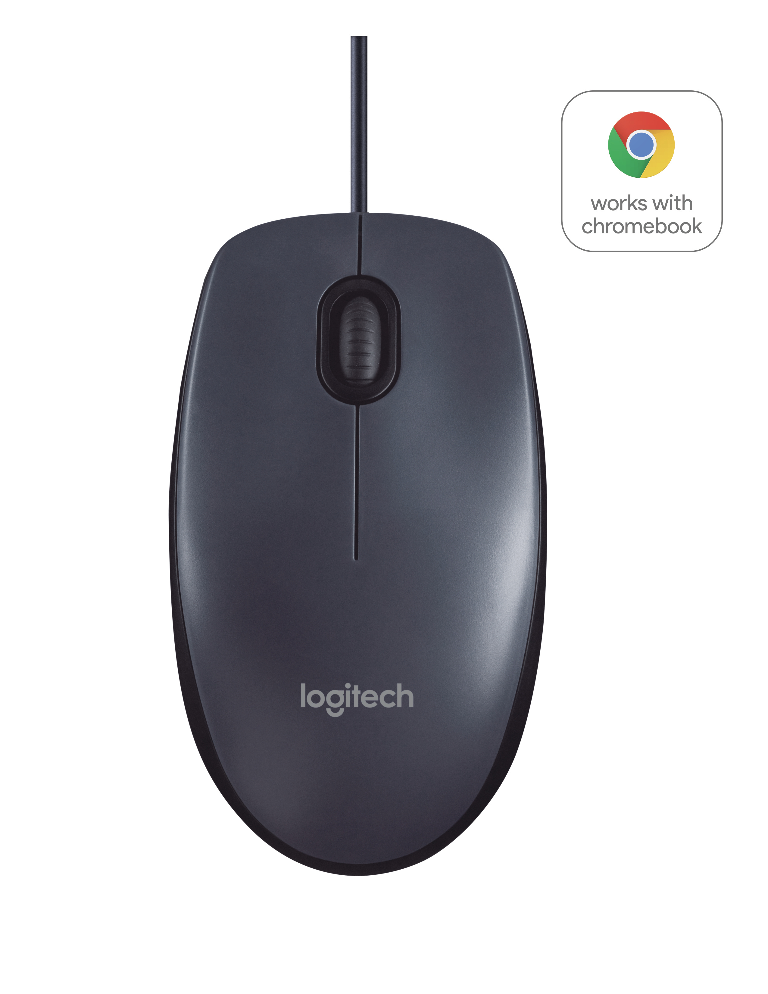 Logitech B100 Maus Optisch 3 Tasten USB Schwarz