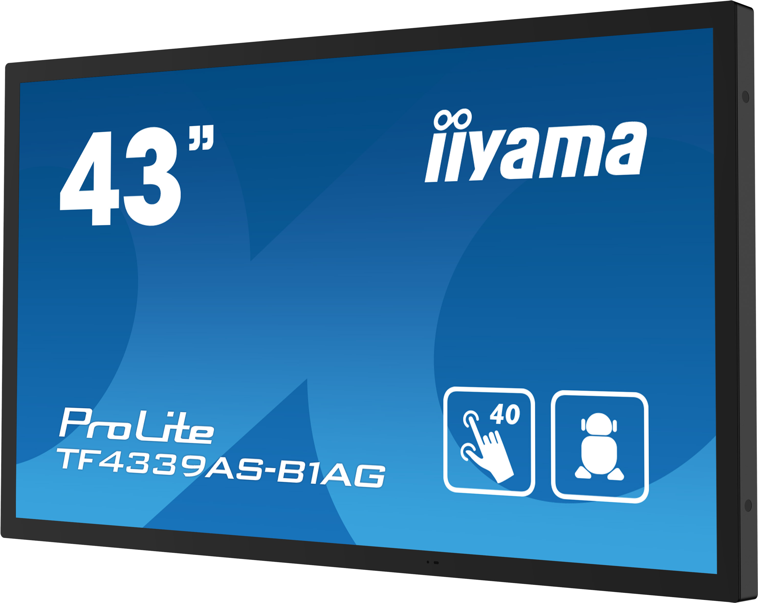 iiyama ProLite TF4339AS-B1AG Touchmonitor 42,5" 4K UHD Android Schwarz