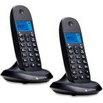 Motorola TELEPHONE WIRELESS DECT DIGITAL C1002CB+ BLACK/BACKLIT SCREEN/HANDS-FREE/50COUNTS 107C1002CB+ (107C1002CB+)
