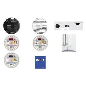 Rubbermaid Lufterfrischer-System TCell 2.0, schwarz nachfüllbares System zur Raumlufterfrischung, kontinuier - 1 Stück (1957531)