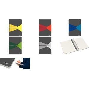 LEITZ Collegeblock "Office", DIN A4, liniert, 90 Blatt, blau starker PP-Einband, 90 g/qm, leichteres Schreiben ohne zu - 1 Stück (4496-00-35)