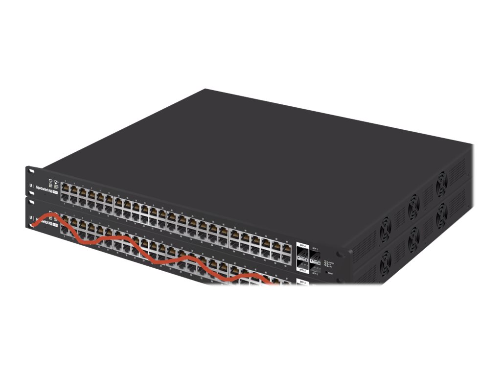 Ubiquiti EdgeSwitch 48 ES-48-500W Managed Switch 48x Gigabit PoE+ 2x SFP+ 2x SFP 500W Schwarz