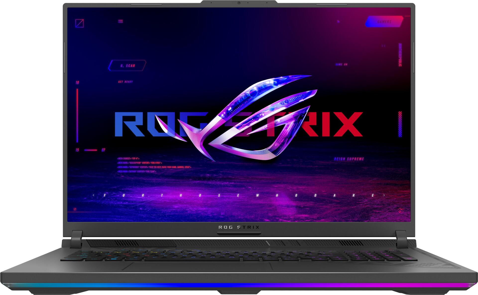 ASUS ROG Strix G18 G814JV-N6034W i9-13980HX Notebook 45,7 cm (18" ) WQXGA Intel® Core™ i9 32 GB DDR5-SDRAM 2000 GB SSD NVIDIA GeForce RTX 4060 Wi-Fi 6E (802.11ax) Windows 11 Home Schwarz - Grau (90NR0CM1-M001Z0)