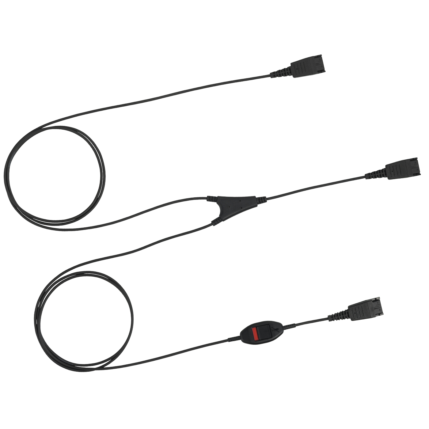 Jabra Supervisor Y-Kabel QD auf 2x QD Schwarz