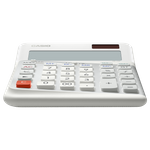 Casio DE-12E-WE Taschenrechner Desktop Einfacher Taschenrechner Weiß (DE-12E-WE)