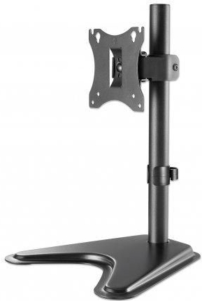 Manhattan Monitorständer 462037 17"–27" bis 7 kg höhenverstellbar Schwarz