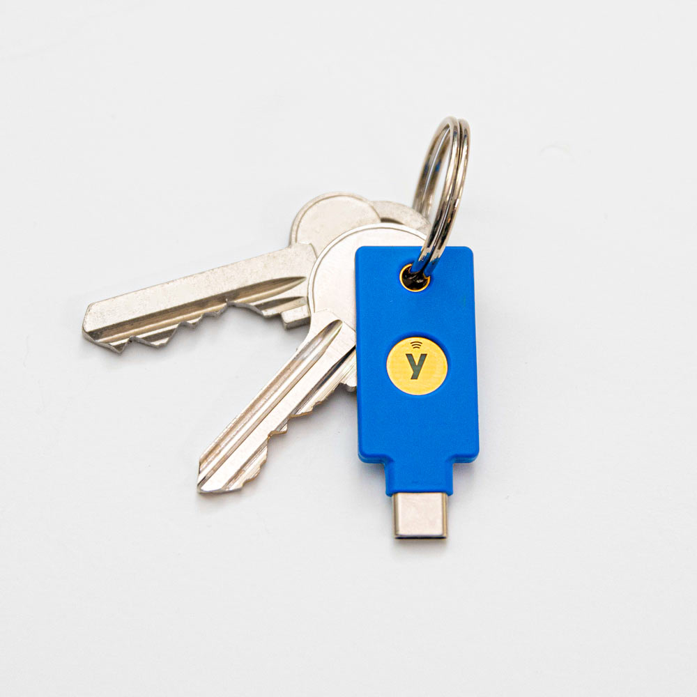 Yubico Security Key C NFC – USB-C, FIDO2/U2F, Blau