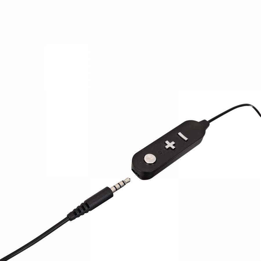 V7 CAUSB-A USB-A auf 3,5 mm Audioadapter mit Lautstärkeregelung Schwarz