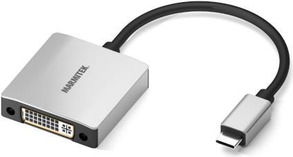 Marmitek 08372 Videokabel-Adapter 0,15 m USB Typ-C DVI Schwarz - Silber (8372)