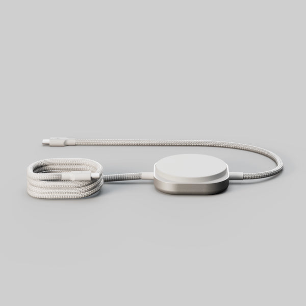 Zens Pro 2 USB-C auf Qi2 Ladekabel, 2-in-1, 15W kabellos, 140W max., 1,5 m, Weiß