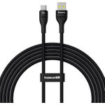 Baseus Flash 2 USB A auf USB C Schnellladekabel 2 m 100 W Schwarz (P10311804111-01)