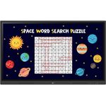 LG CreateBoard Interaktives Whiteboard 139,7 cm (55") 3840 x 2160 Pixel Touchscreen Schwarz USB-/RF-Drahtlos (55TR3DK-B.MUEQ)