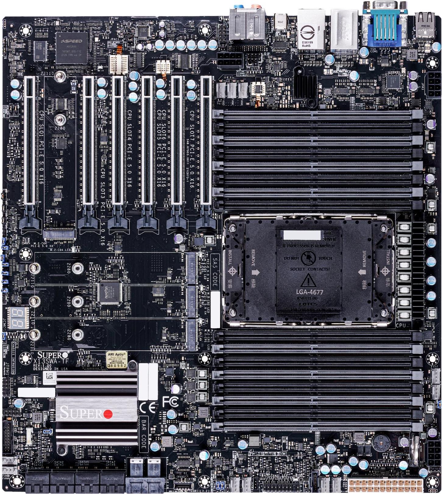 SUPERMICRO Mainboard MBD-X13SWA-TF E-ATX Sockel 4677 DDR5-only Single