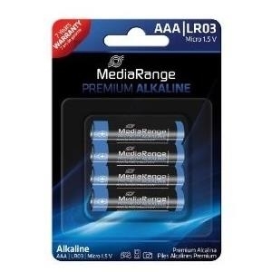 Batterie Mediarange Prem. Blister AAA (Alkaline/LR03) 4S (MRBAT101)