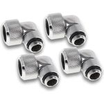 Alphacool Eiszapfen 16mm HardTube Anschraubtülle 90° drehbar G1/4 für Acryl/Messingrohre - 4pcs (17610)