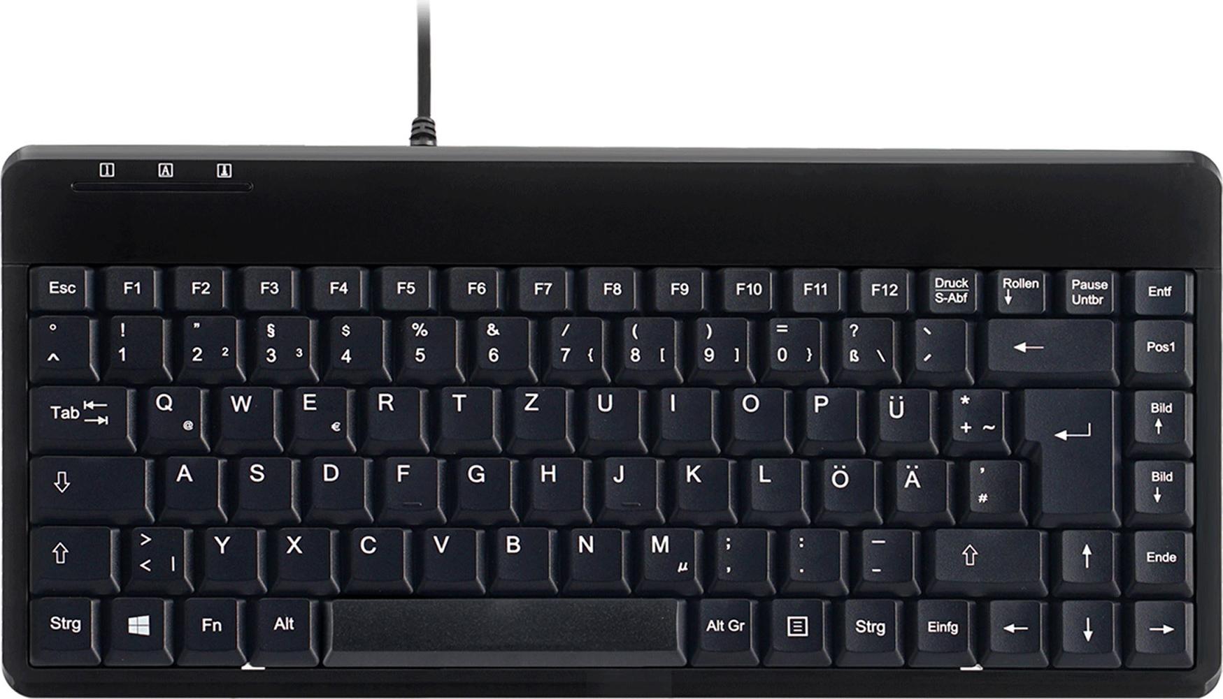 Perixx PERIBOARD-409H Kabelgebundene Tastatur USB QWERTZ Piano Black